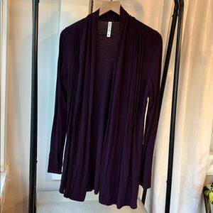 Kische Dark Purple Open Cardigan size Medium